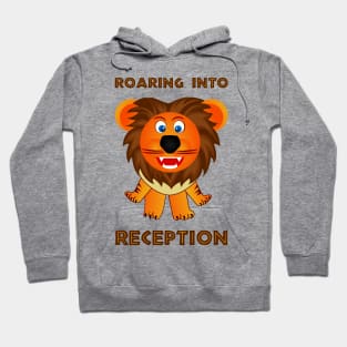 Roaring Into Reception (Cartoon Lion) Hoodie